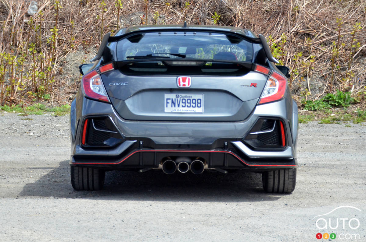 Honda Civic Type R 2021, arrière